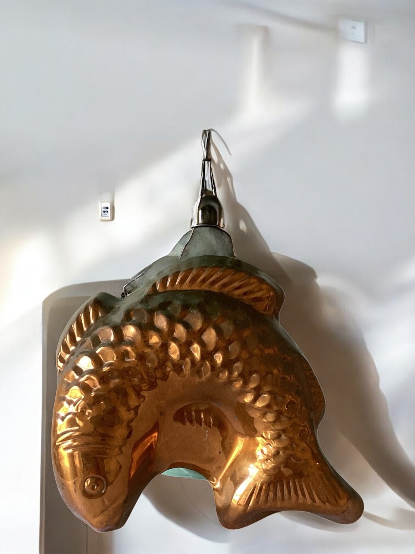 Vintage Copper Mold, Fish Mold, Copper Kitchen