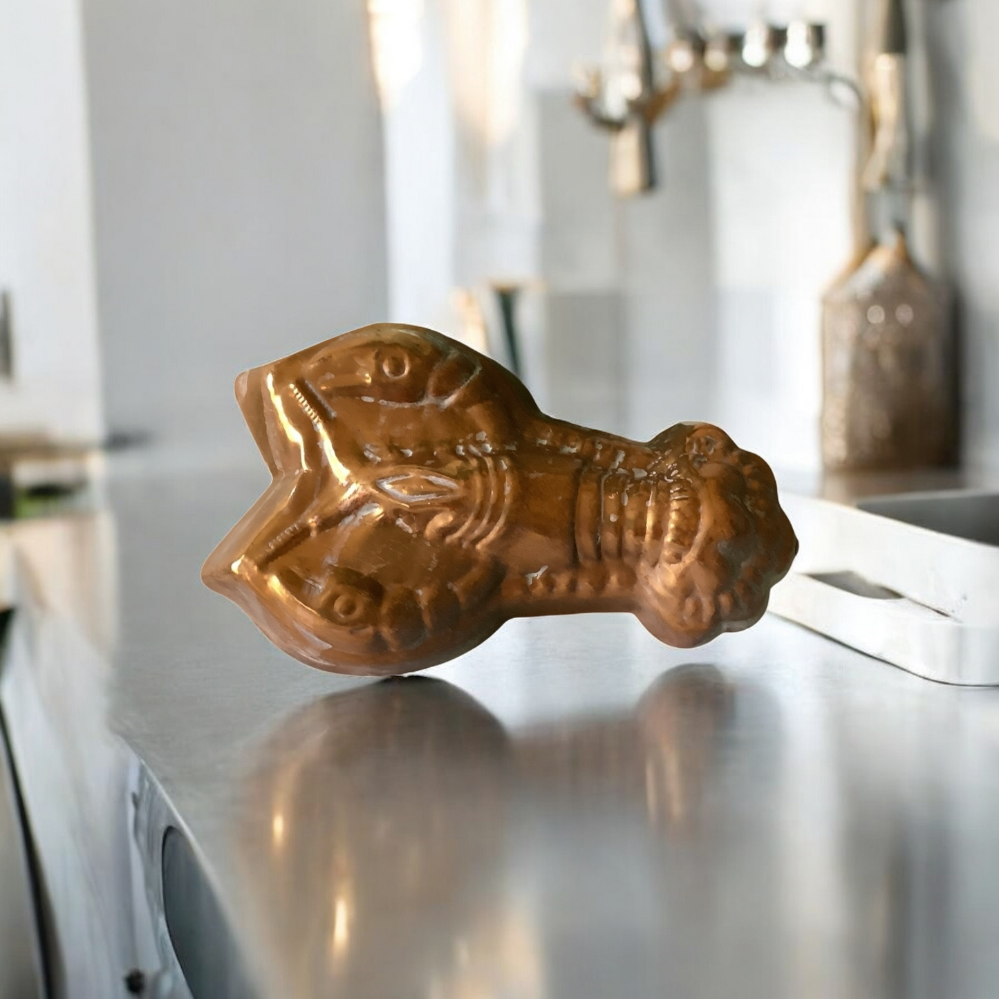 Vintage Copper Lobster Mold, Copper Kitchen