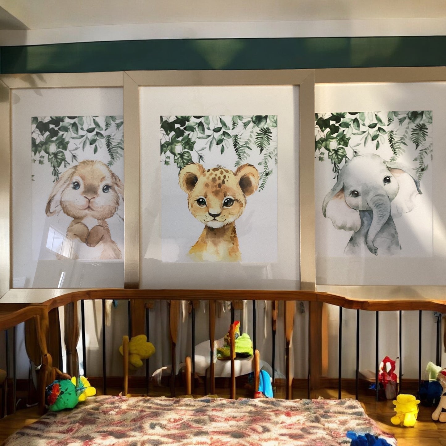Baby Safari Animals Wall Decor