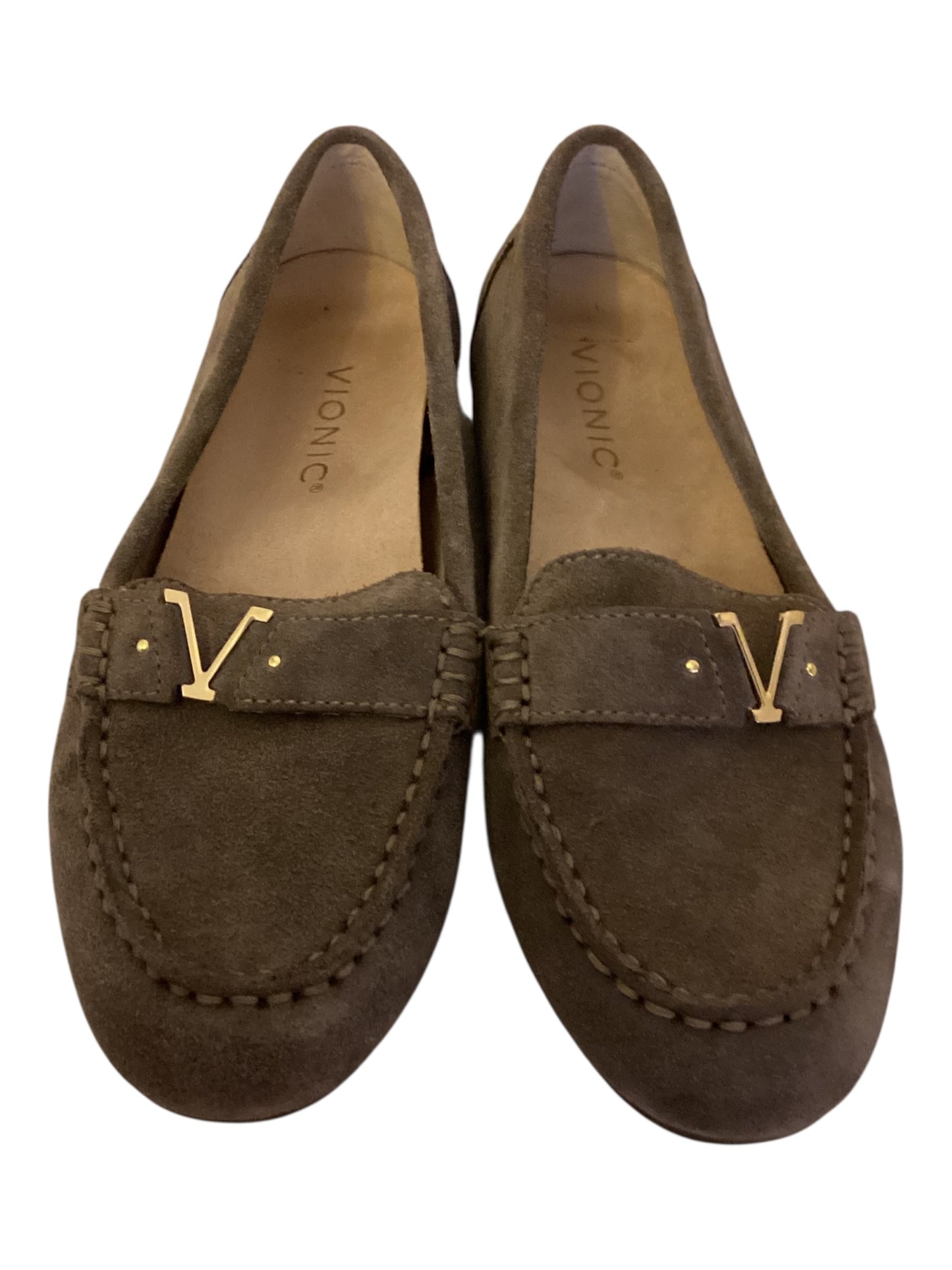 Vionic Honor Hilo Suede Loafers – Women’s Size 6.5 | Orthotic Comfort Flats in Green