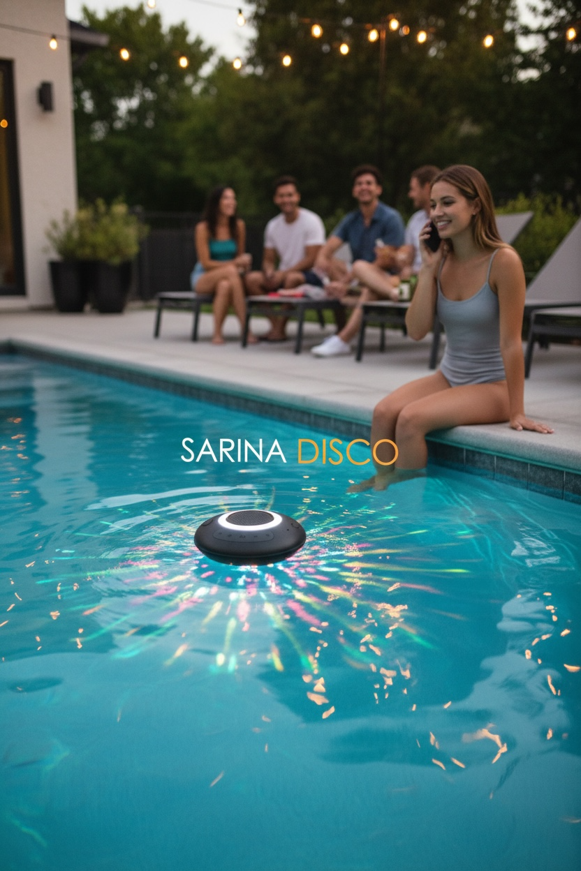 Sarina Disco Floating Light Show Bluetooth Speaker | Wireless LED Party Speaker with Colorful Lights