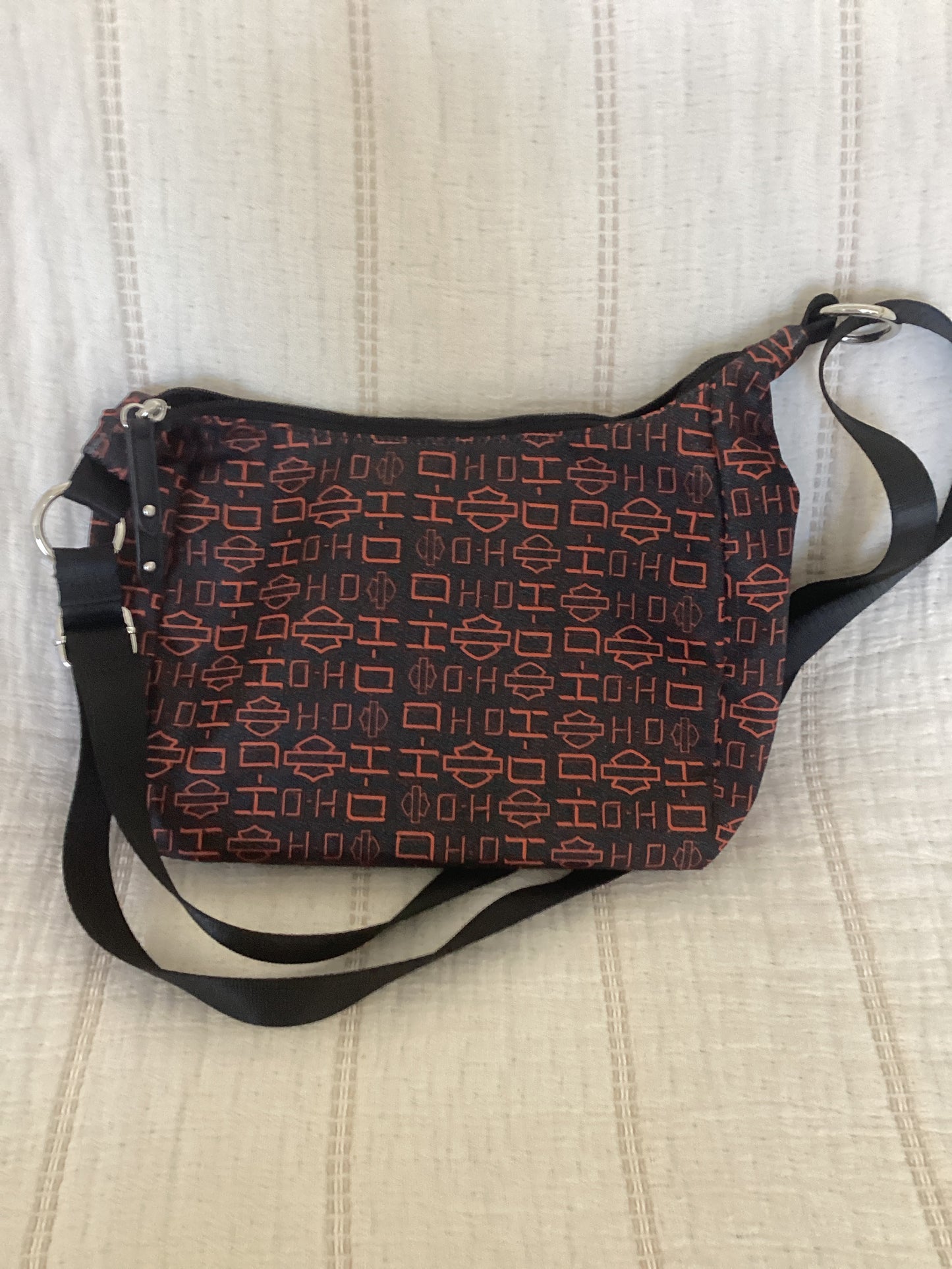 Harley Davidson Orange and Black Crossbody Medium.