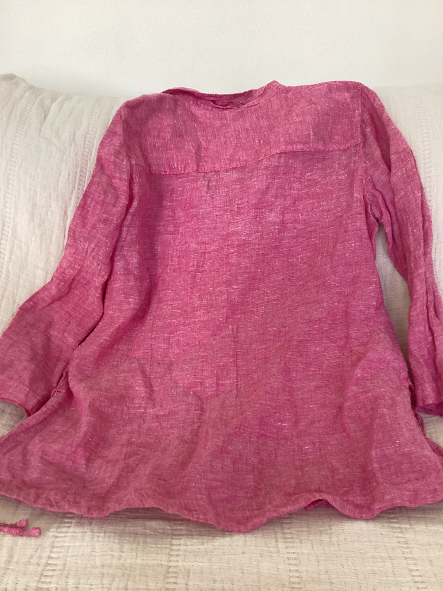 Isaac Mizrahim 100% Linen Blouse (L)