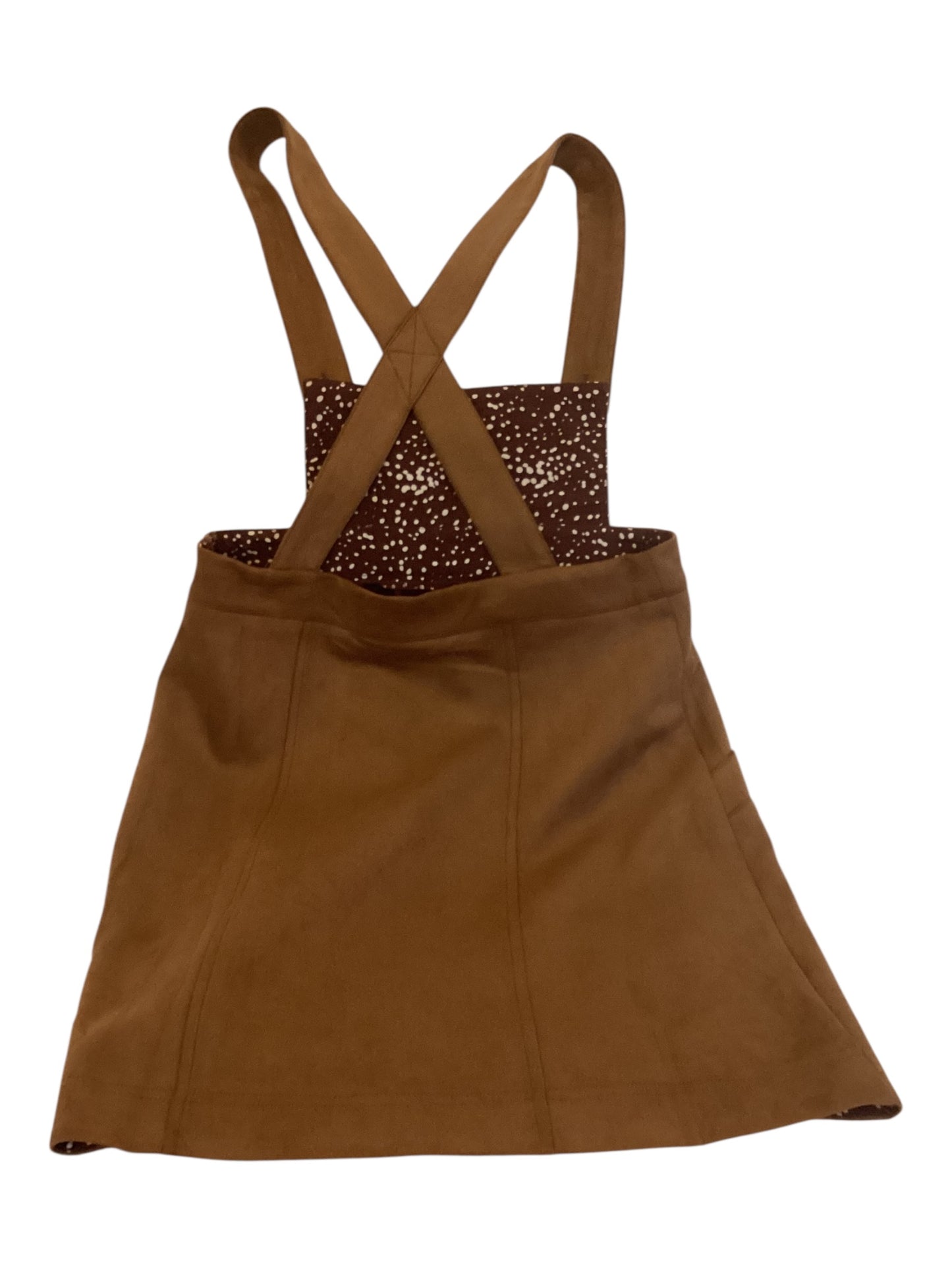 Kori Women’s Brown Suede Overall Dress