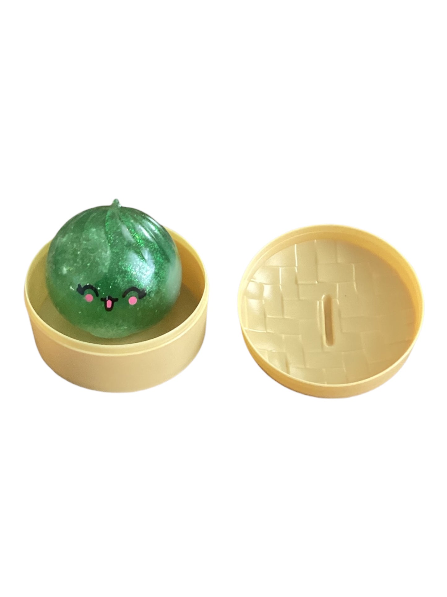 Mini Squishy Steamed Bun Fidget Toy – Glitter Edition | Cute Kawaii Stress Relief Sensory Toy Ages 3+