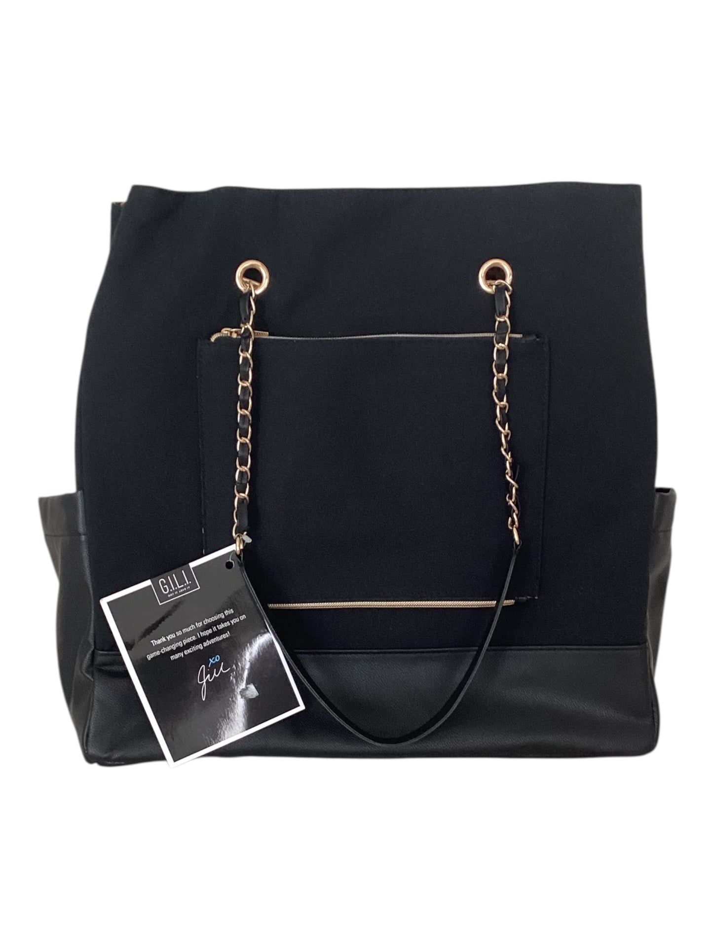 GILI Women’s Travel Tote – Black | Stylish Carry-On & Everyday Tote