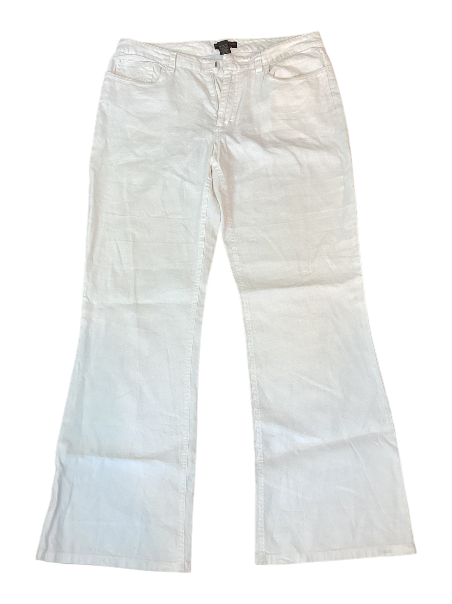 Banana Republic Cream Comfortable Classic Trousers Size 12