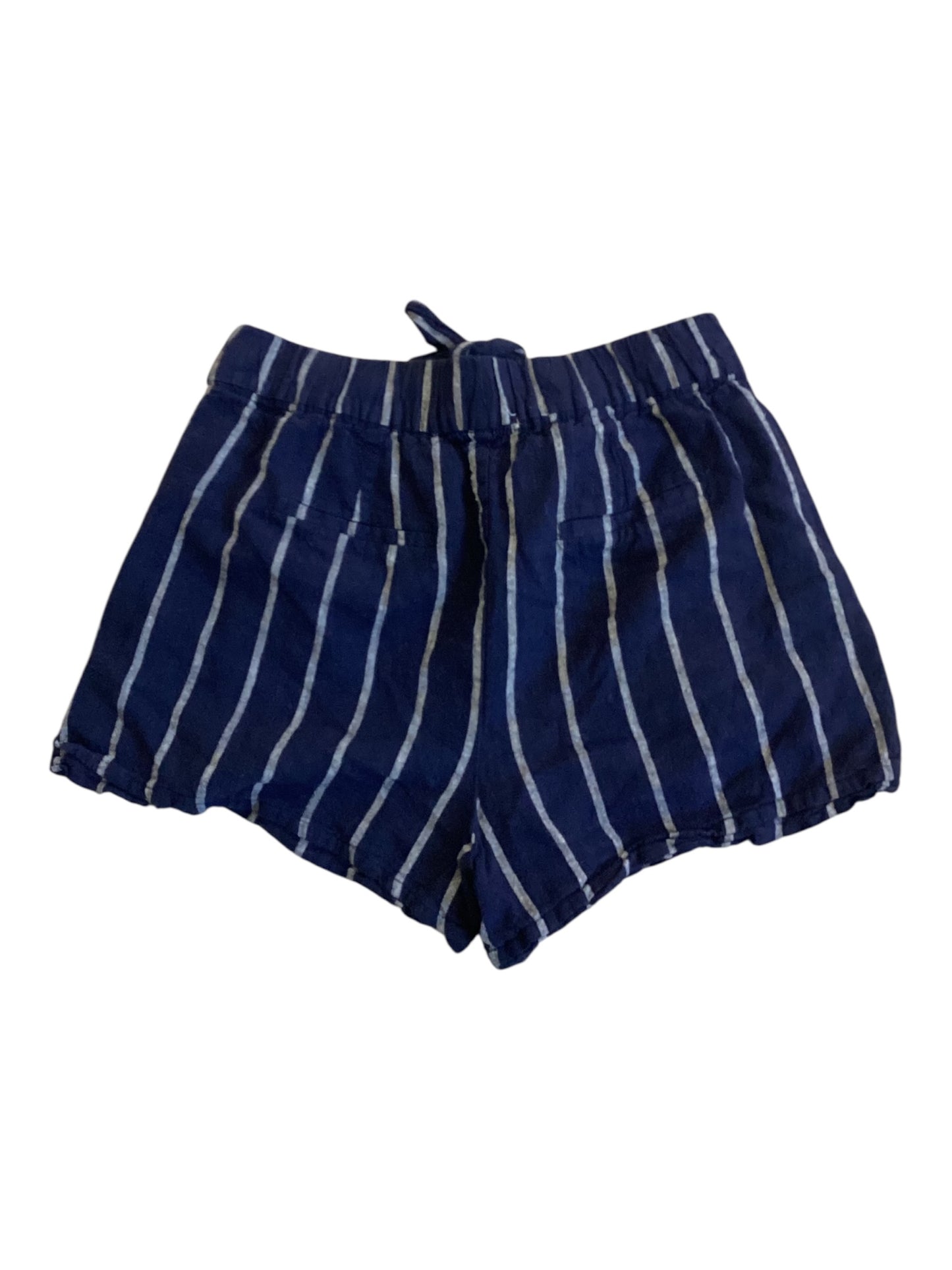 DEX Linen Shorts Women’s Medium Navy & White Striped