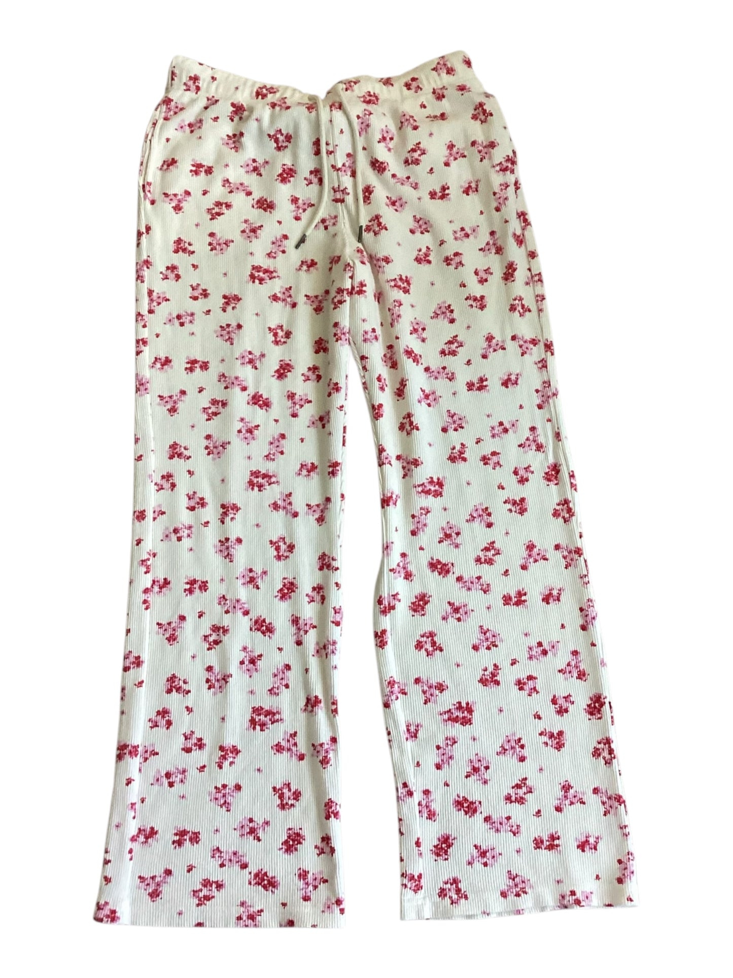 Olive + Oak Women’s Floral Waffle Knit Lounge Pants Size Large