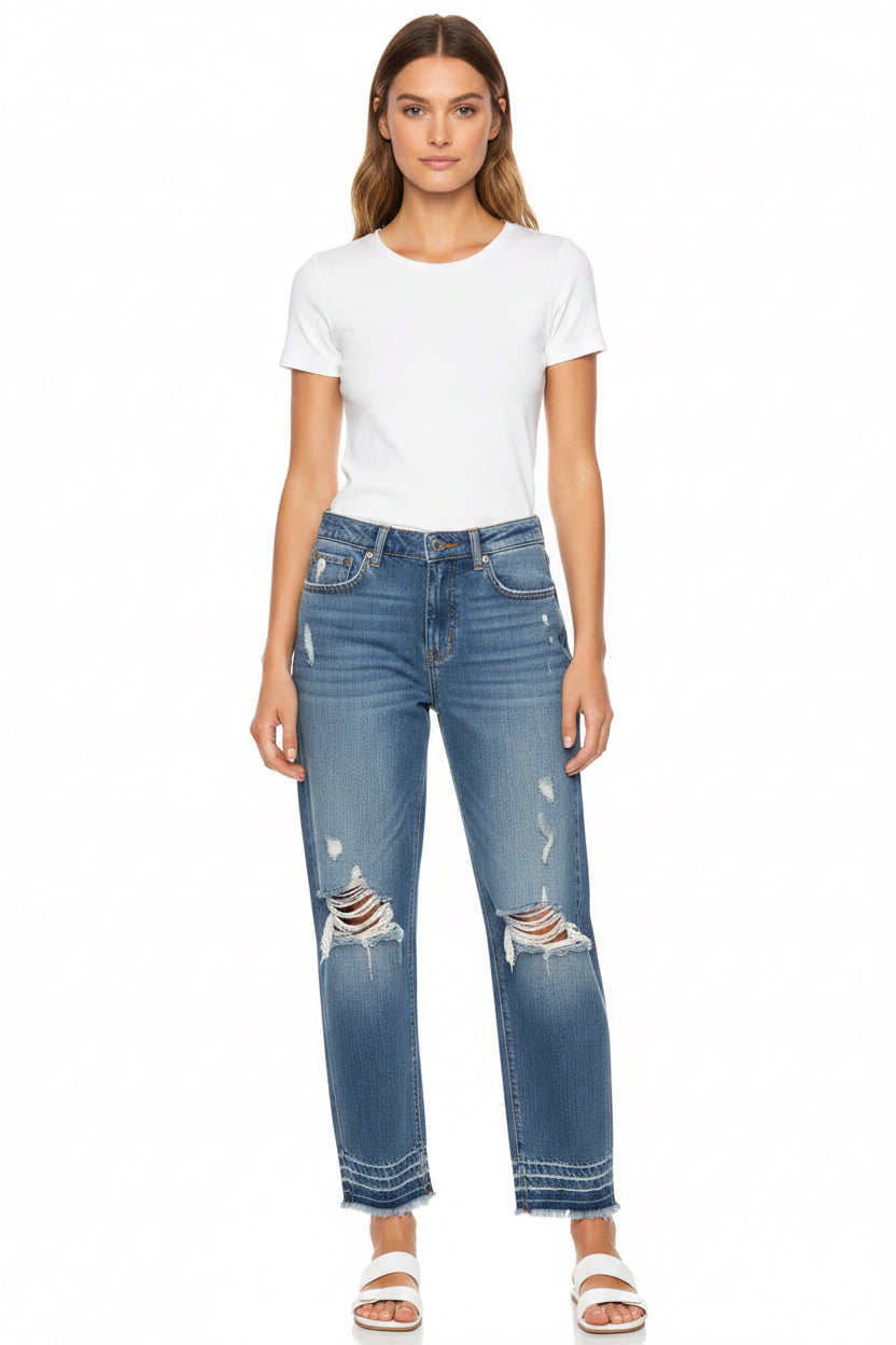 Rewash New York Women’s Skinny Distressed Blue Jeans Size 9/29