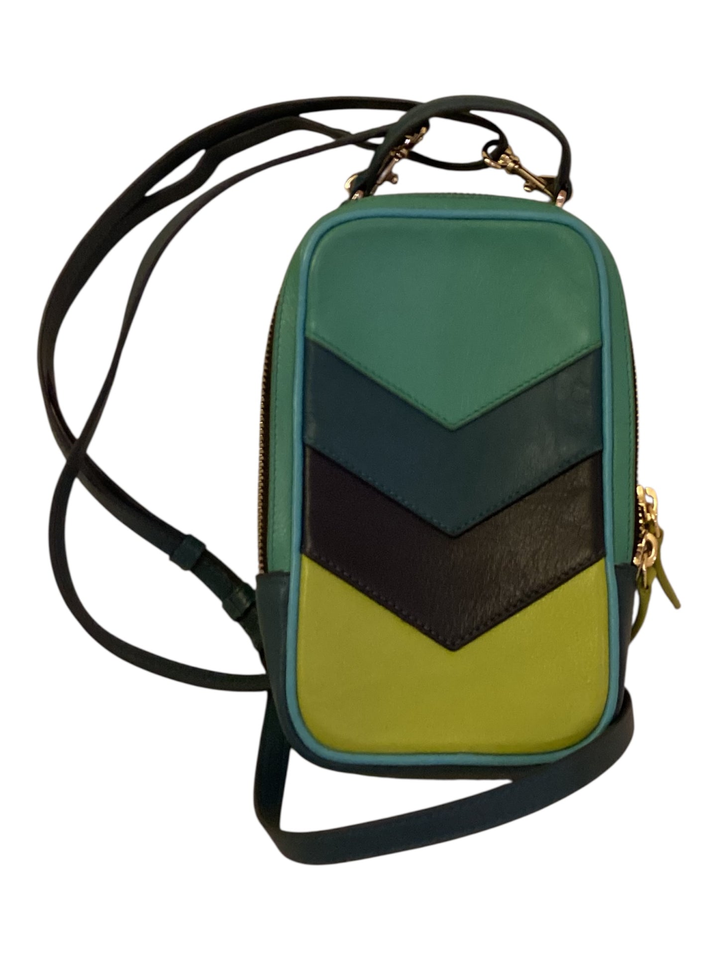 ILI New York Genuine Leather Phone Crossbody Bag – Women’s Multicolor Serenity Compact Cell Phone Purse