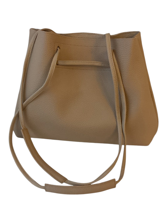 8 Other Reasons Vegan Leather Slouchy Crossbody Purse | Women’s Tan Everyday Shoulder Bag