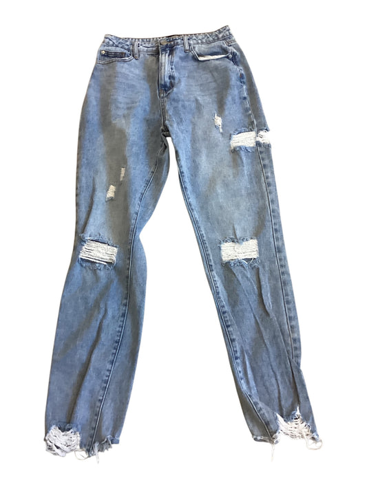 Missguided Distressed Jeans Women’s Size 6 High Waisted Straight