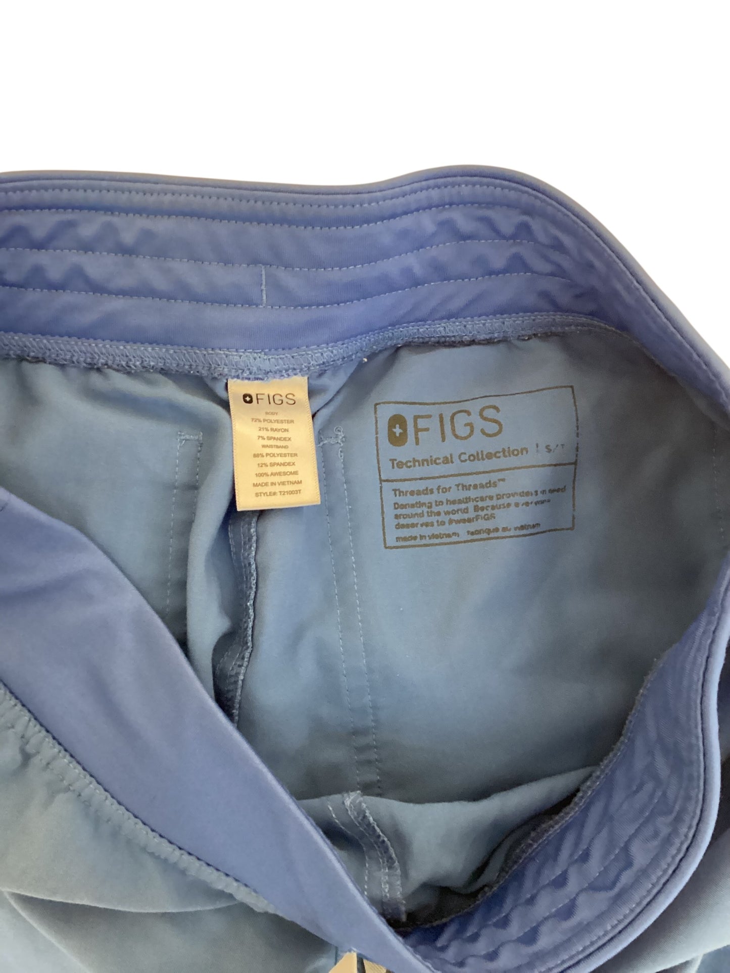 FIGS Women’s Blue Scrub Pants Size Small T| Comfortable Medical Uniform Bottoms