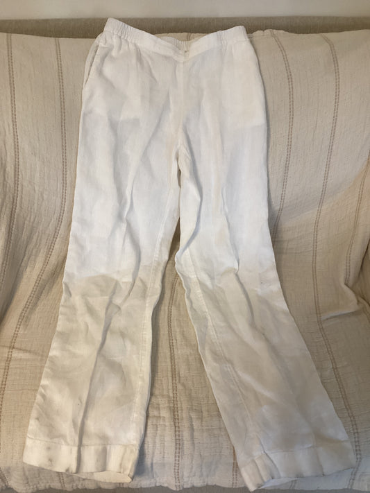 J.Jill 100% Linen Pants White XS