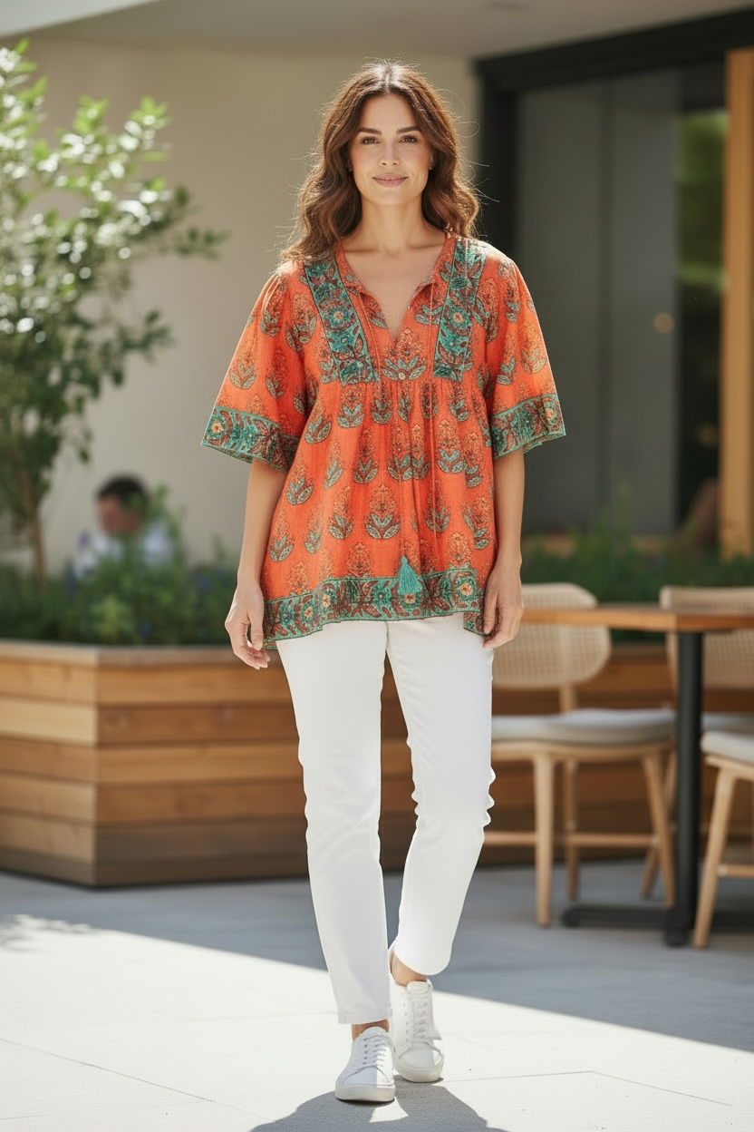 Victoria Dunn Women’s Summer Blouse NWT Size Small – Lightweight Designer Top