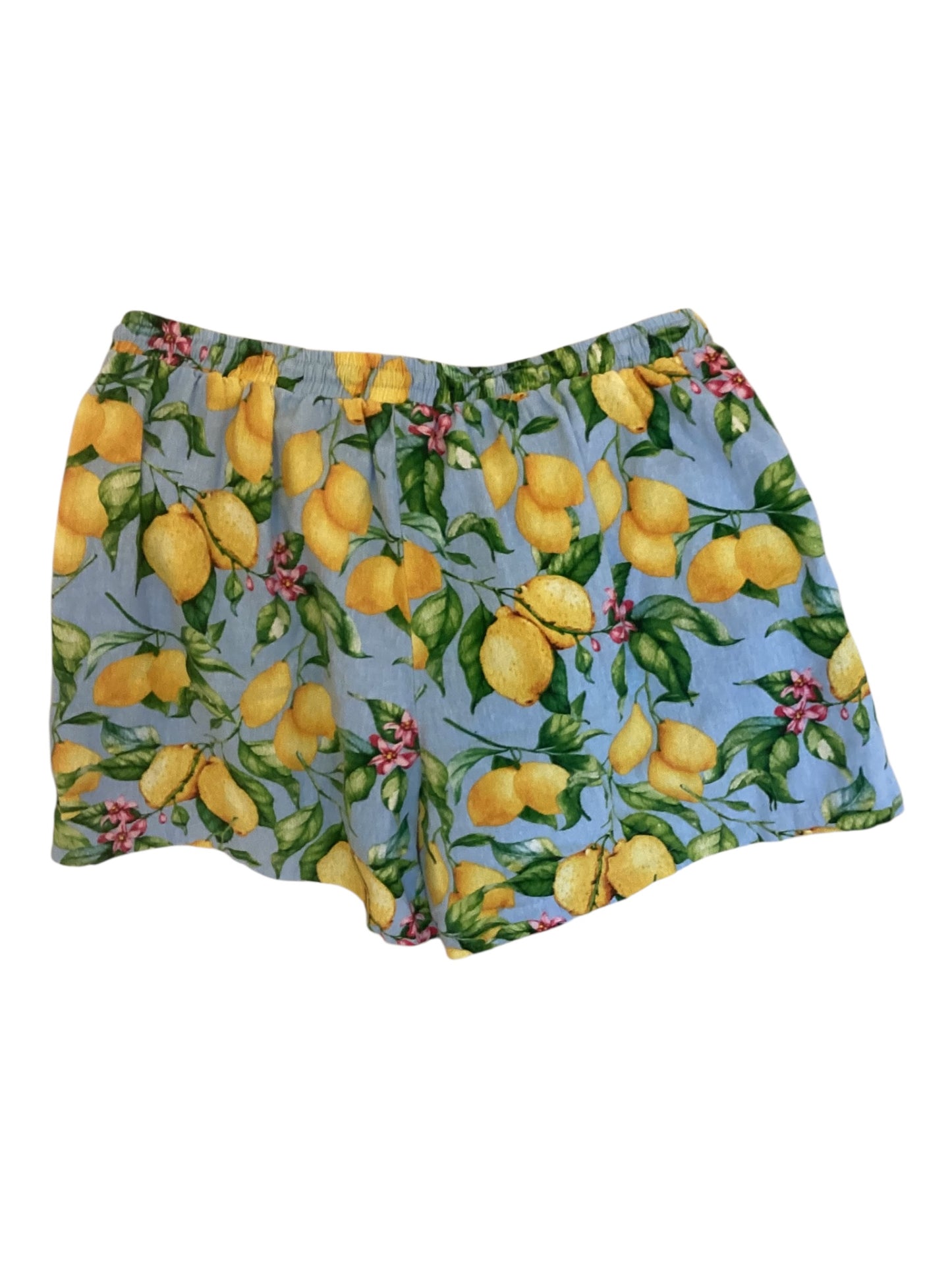 For Cynthia Women’s Lemon Print Shorts Size Large