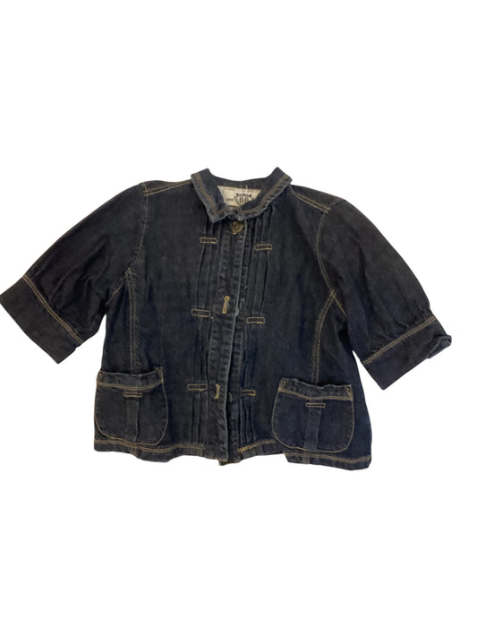 Women’s Route 66 Denim Jacket – Button-Up Jean Jacket | Size Medium | Classic Casual Layer