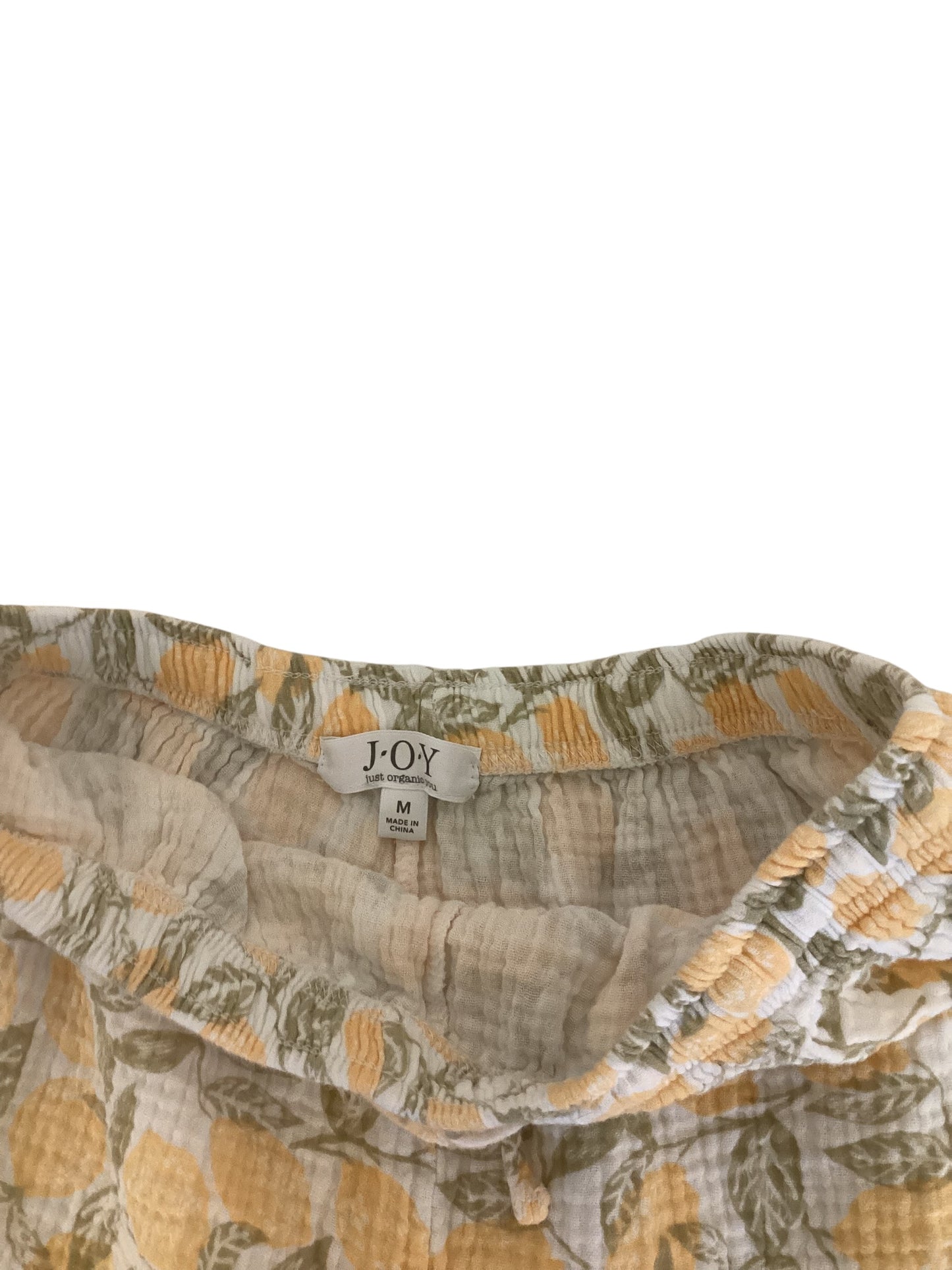 J.O.Y Women’s Lemon Tree Print Summer Set Size Medium