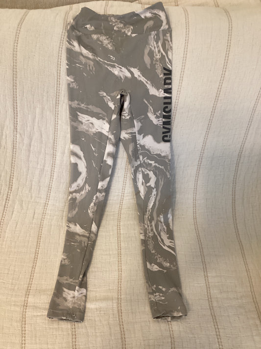 Gymshark Gray Marble Power Leggings (S)