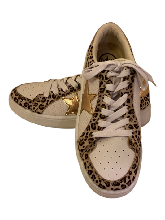 MKS Women’s Leopard Print Sneakers – Size 7 Designer Fashion Tennis Shoes