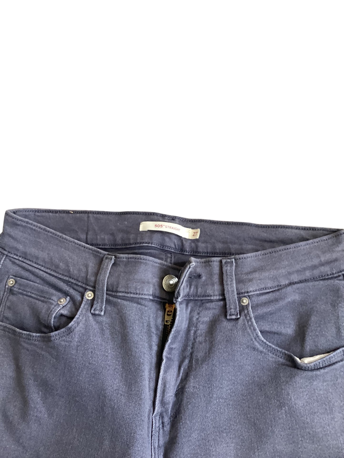 Levi’s 505 Straight Jeans Women’s Gray Size 27x32