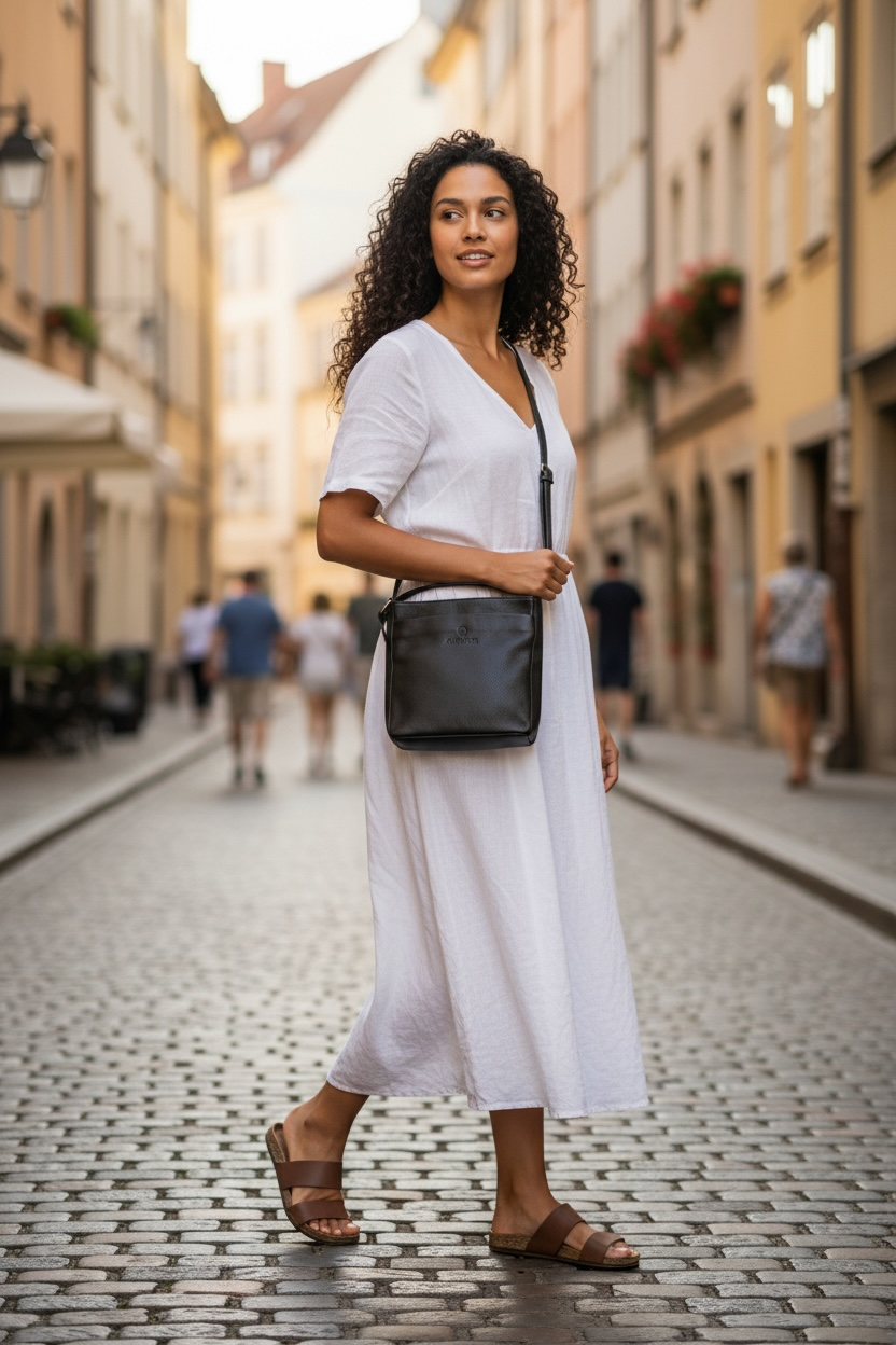 Etienne Aigner Black Leather Crossbody Medium Handbag