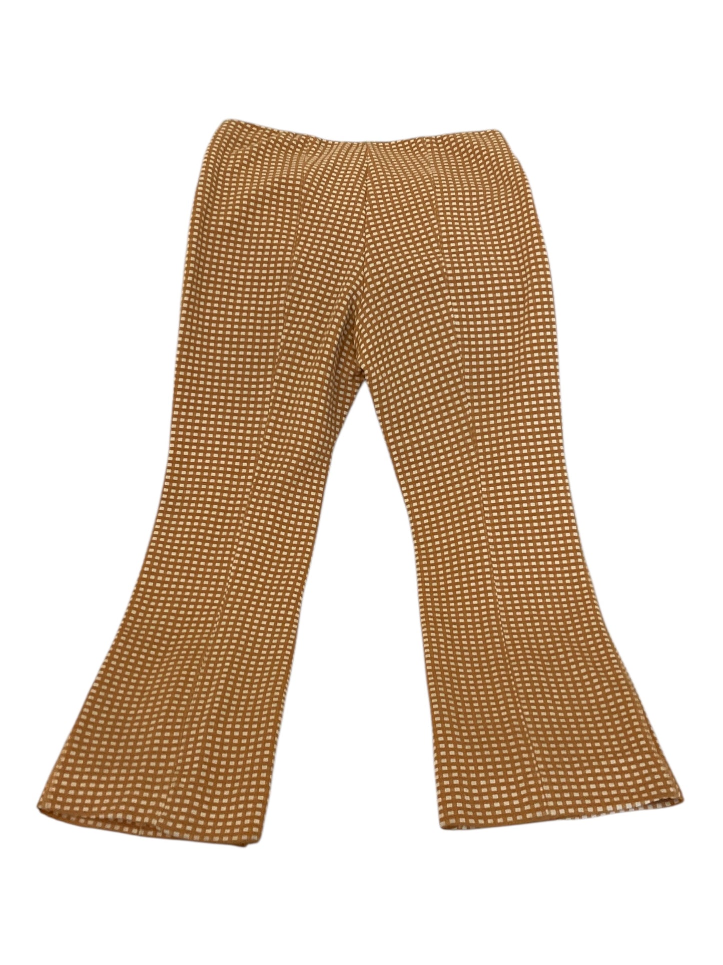 Anthropologie Maeve Knit Capris – Women’s Size Medium – Golden Yellow & White Patterned Cropped Pants