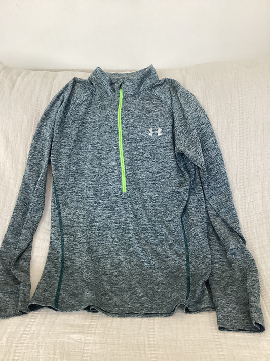 Under Armor 1/4 Zip Mockneck Long Sleeve Running Heat Gear (L)