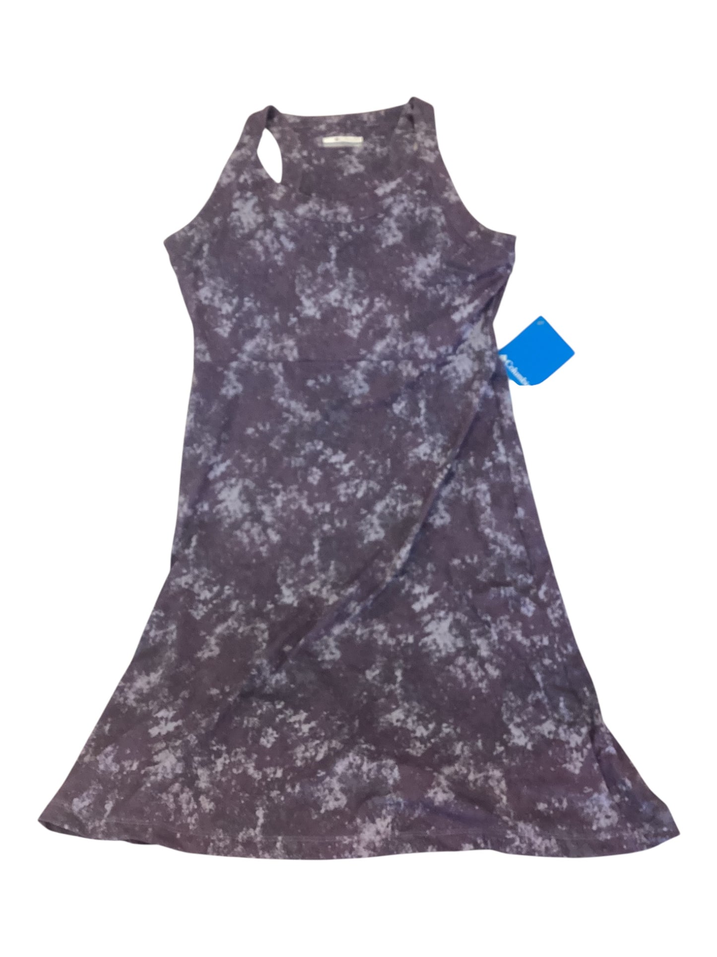Women’s Columbia Racerback Tank Dress : Purple Stretch Outdoor Athletic Casual Dress Size Small