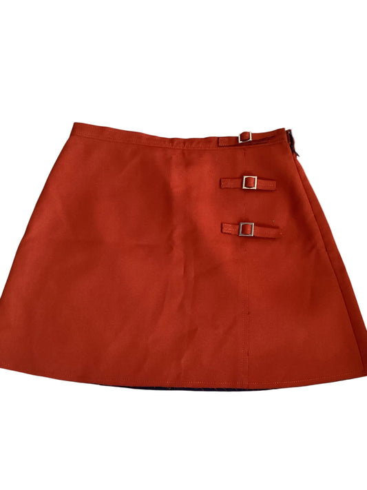 Topshop Women’s Red Suede Skirt Size 8