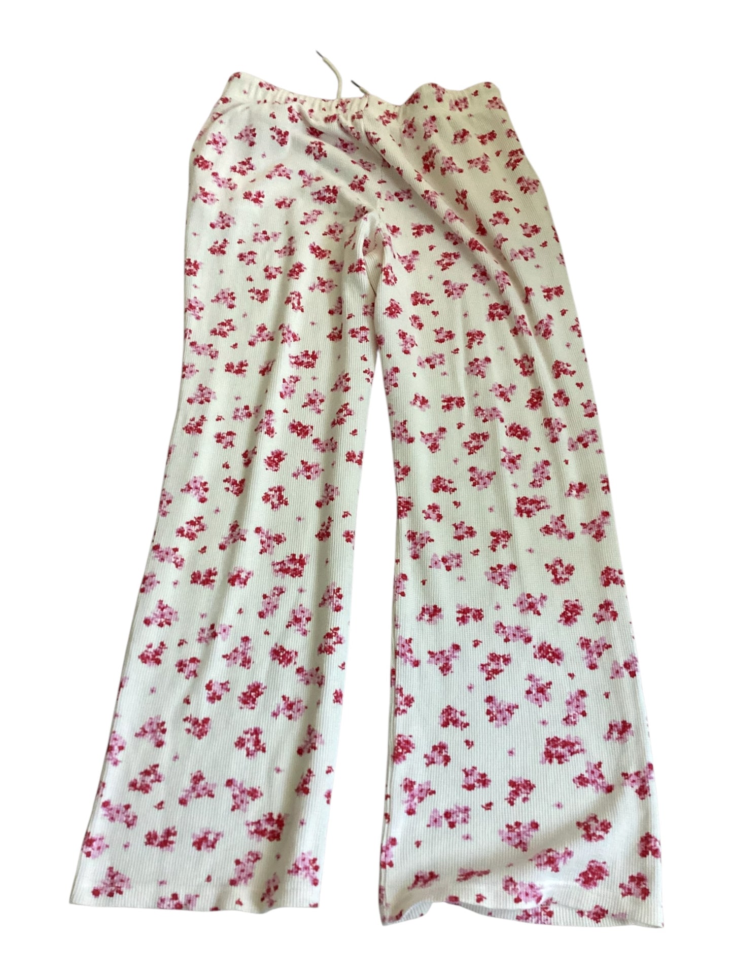 Olive + Oak Women’s Floral Waffle Knit Lounge Pants Size Large