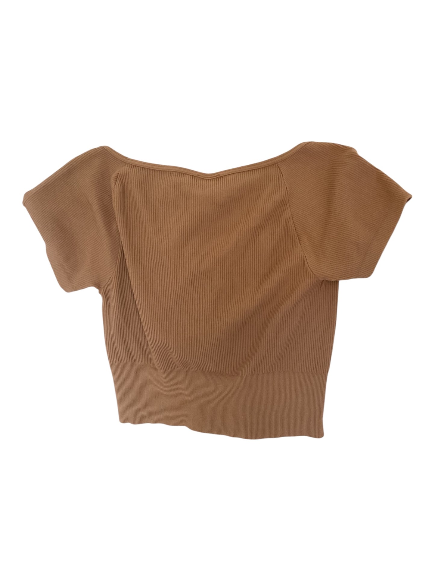 Nikibiki Herringbone Crop Top Women’s Seamless Stretch Knit Tank | Ribbed Textured Layering Top Size Small
