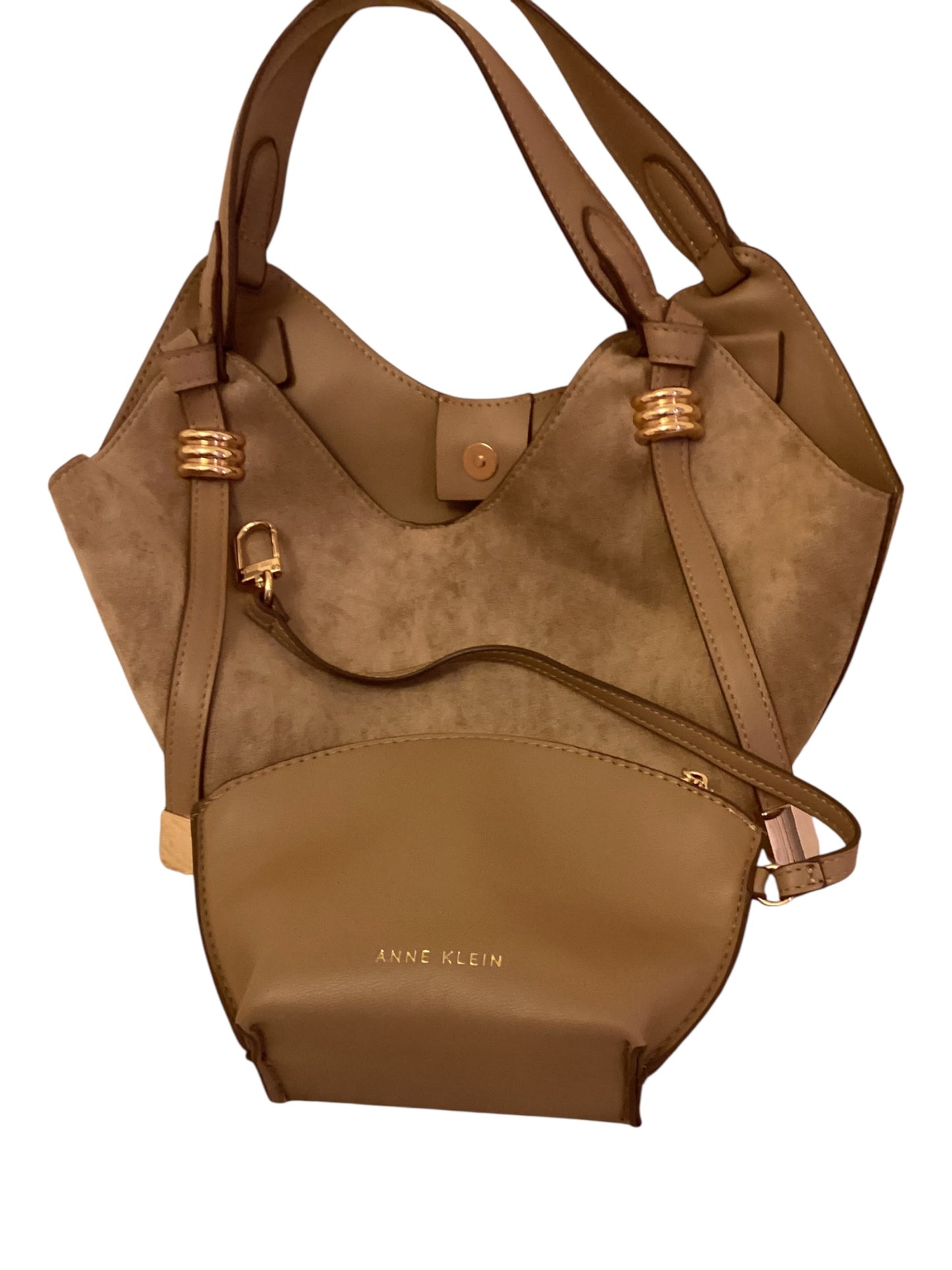 Anne Klein Small Hobo Handbag – Women’s Truffle Shoulder Purse Classic Everyday Bag