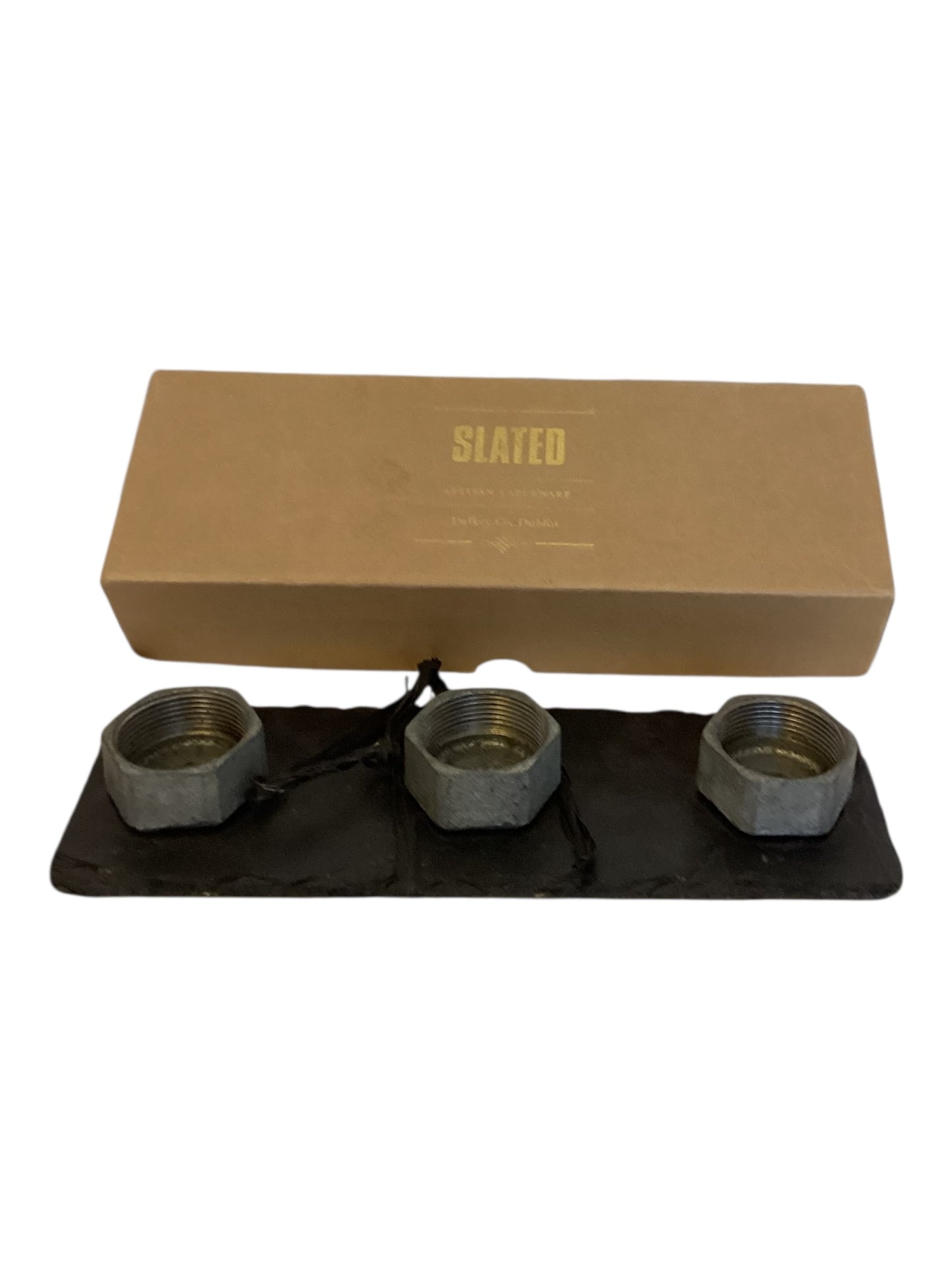 Slated Trio Candle Slate Set – Handcrafted in Dublin, Ireland