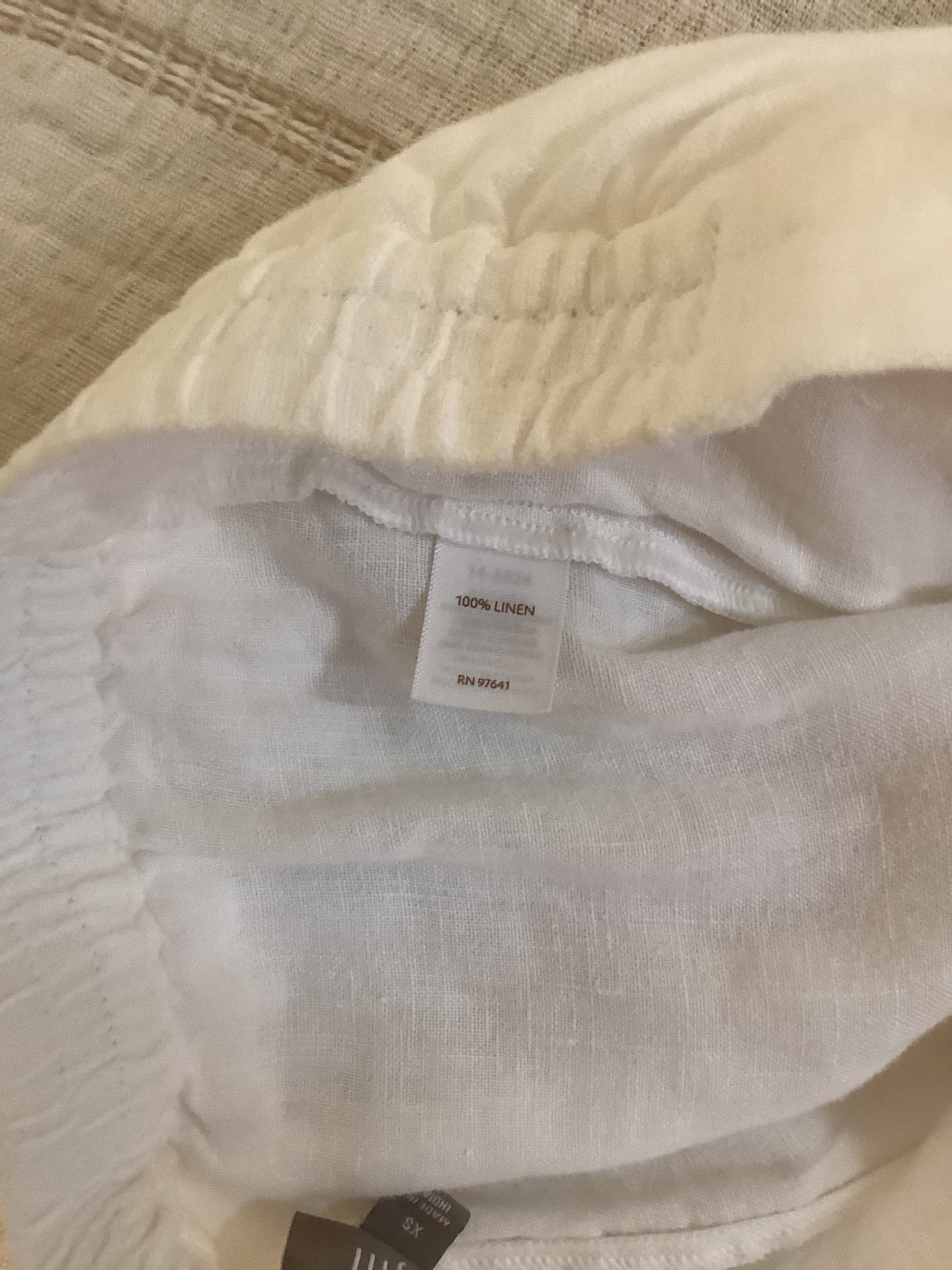 J.Jill 100% Linen Pants White XS