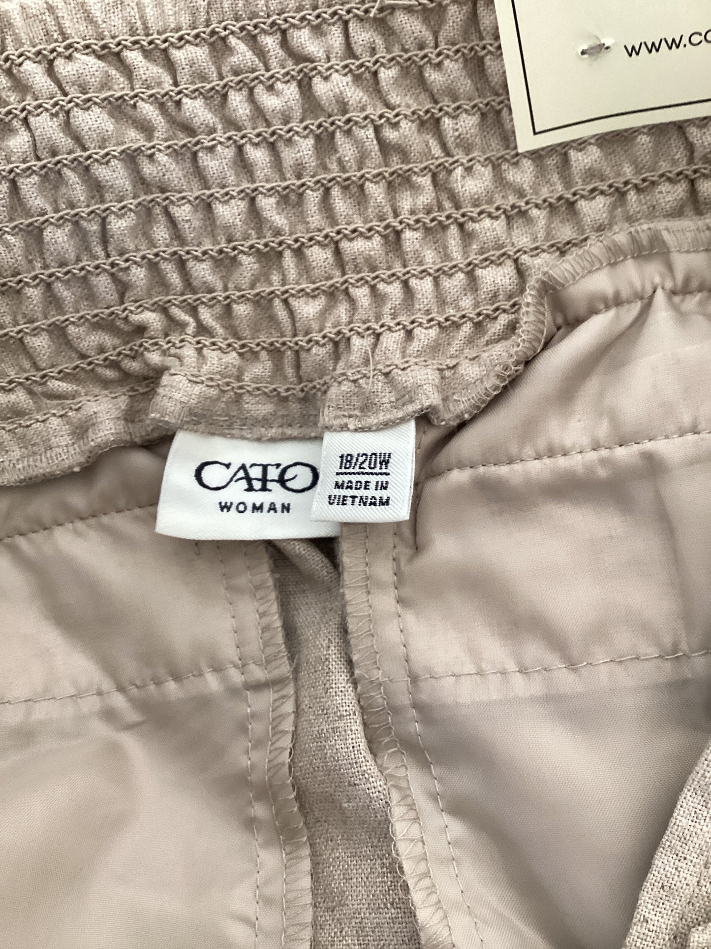 Cato 100% Linen Capri Pants (18/20W)