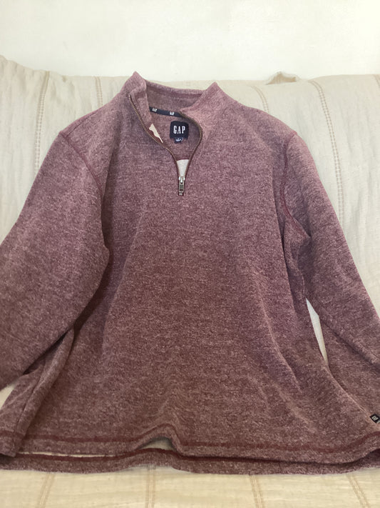 Gap Men’s Long Sleeve Half Zip Mock Neck Pullover Port Royal (L)