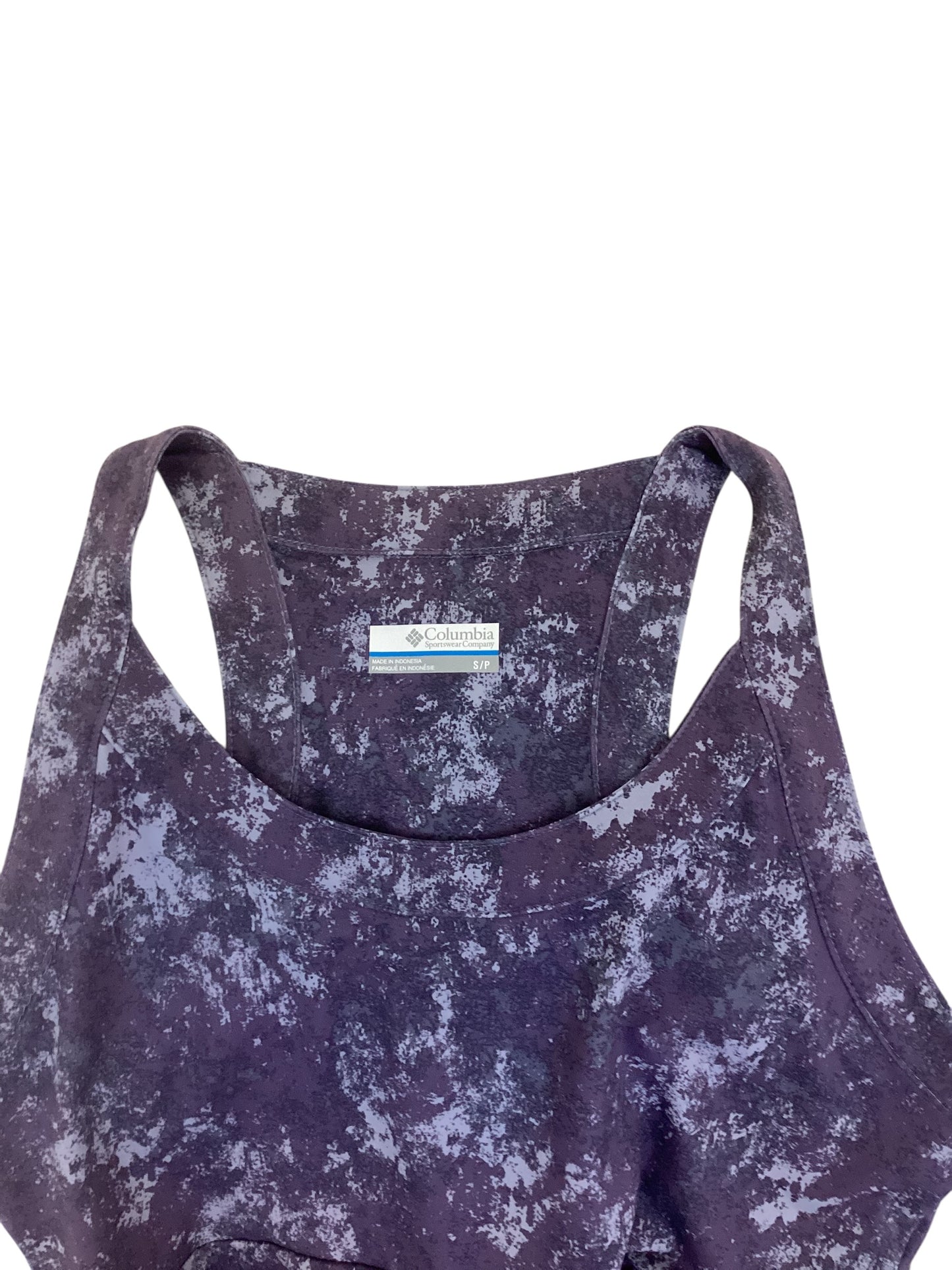 Women’s Columbia Racerback Tank Dress : Purple Stretch Outdoor Athletic Casual Dress Size Small