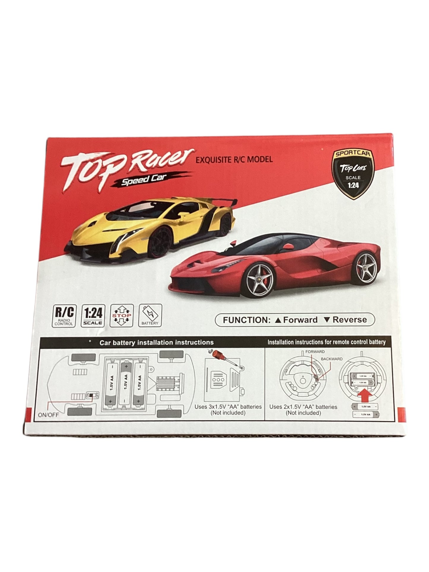 Top Racer Sports Race Car with Steering Wheel – Interactive Racing Toy Car Set for Kids, Realistic Driving Fun