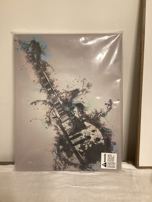 Artworks.com Gray Electric Guitar Picture (ready to hang)