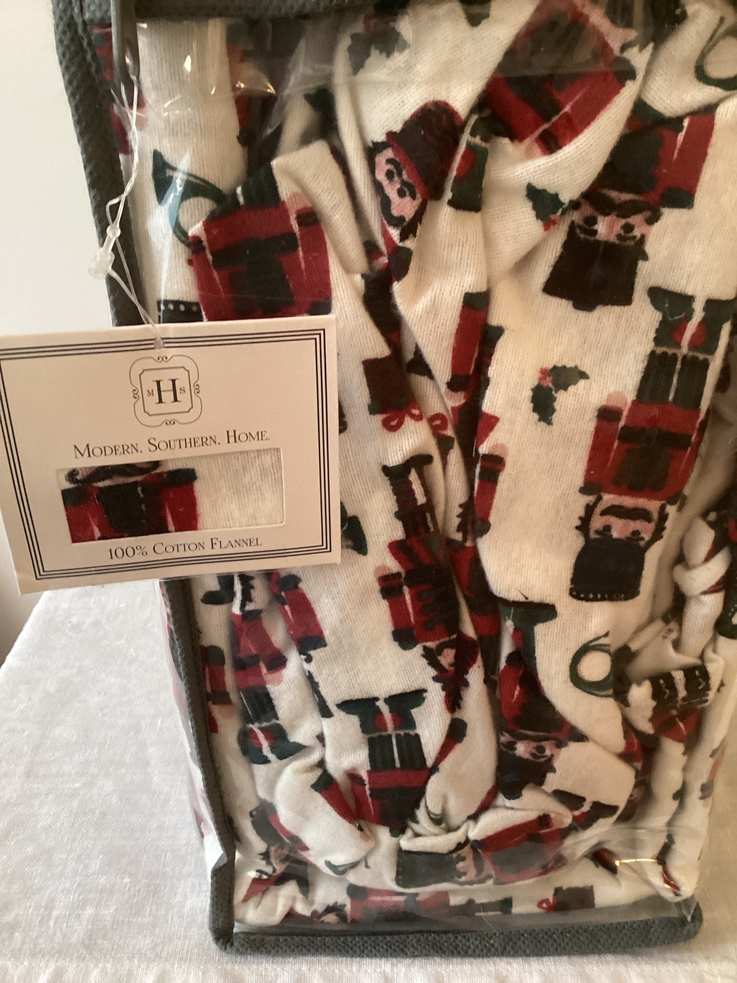 Modern Southern Home 100% Cotton Flannel Sheet Set (Nutcrackers)