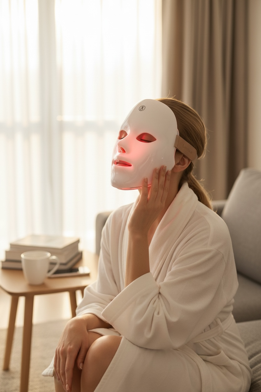7 Color LED Facial Light Therapy Mask | At-Home Beauty Device for Acne, Anti-Aging & Wrinkle Care