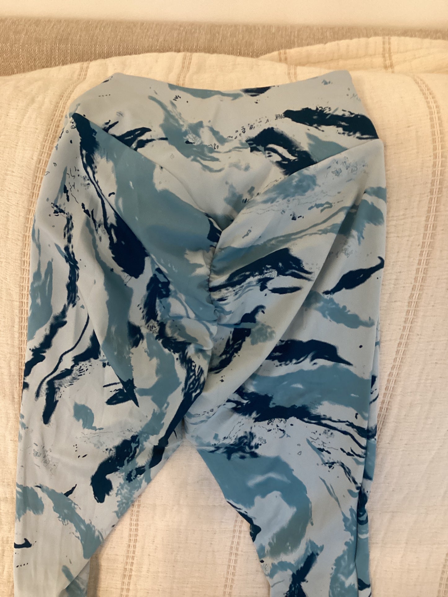 Gymshark Blue Marble Power Leggings (S)