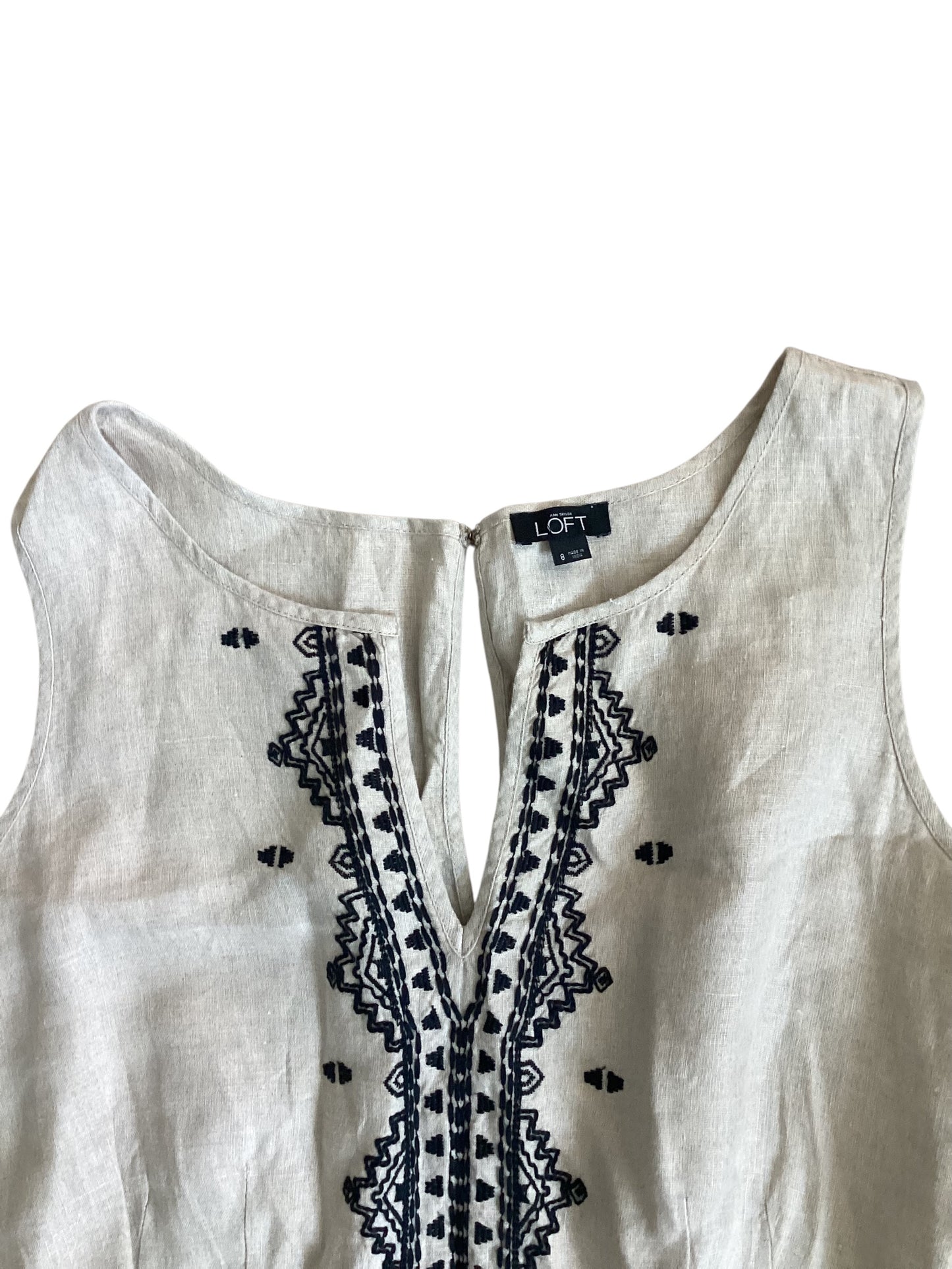 Ann Taylor LOFT Women’s Embroidered Romper Size 8