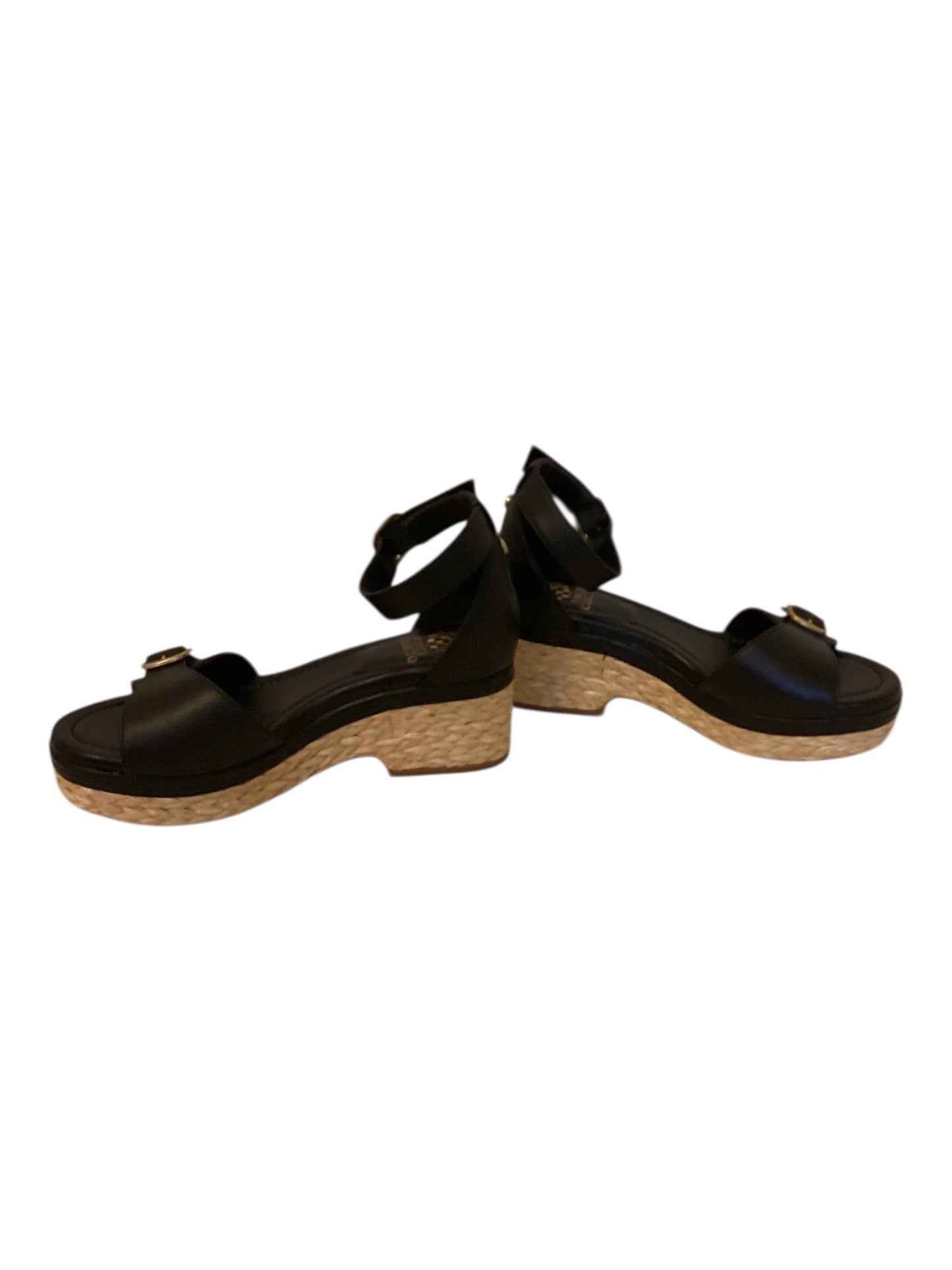 Women’s Vince Camuto Meterry Adjustable Wedge Sandals – Black, Size 7 | Stylish Comfort Sandals