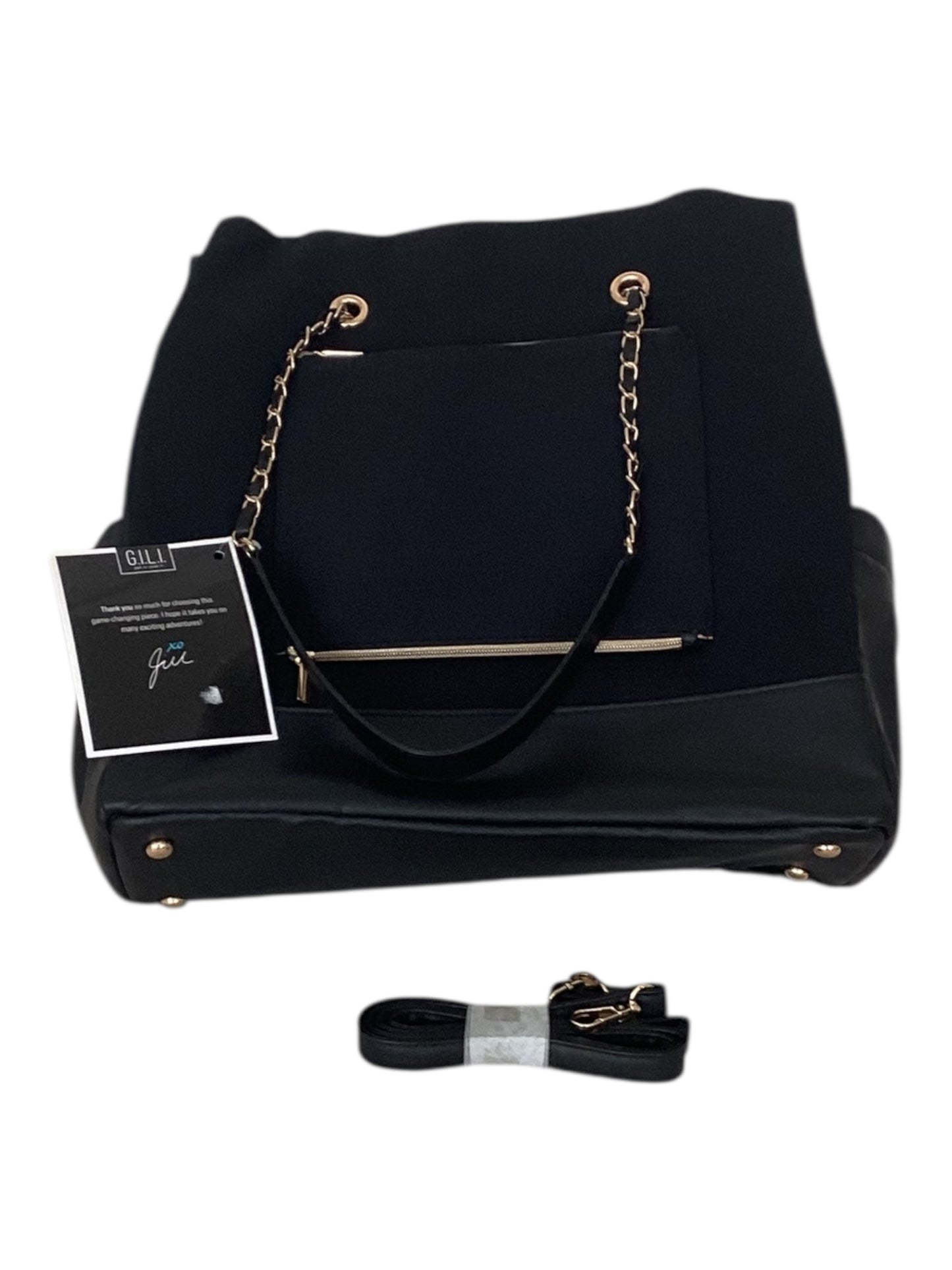 GILI Women’s Travel Tote – Black | Stylish Carry-On & Everyday Tote