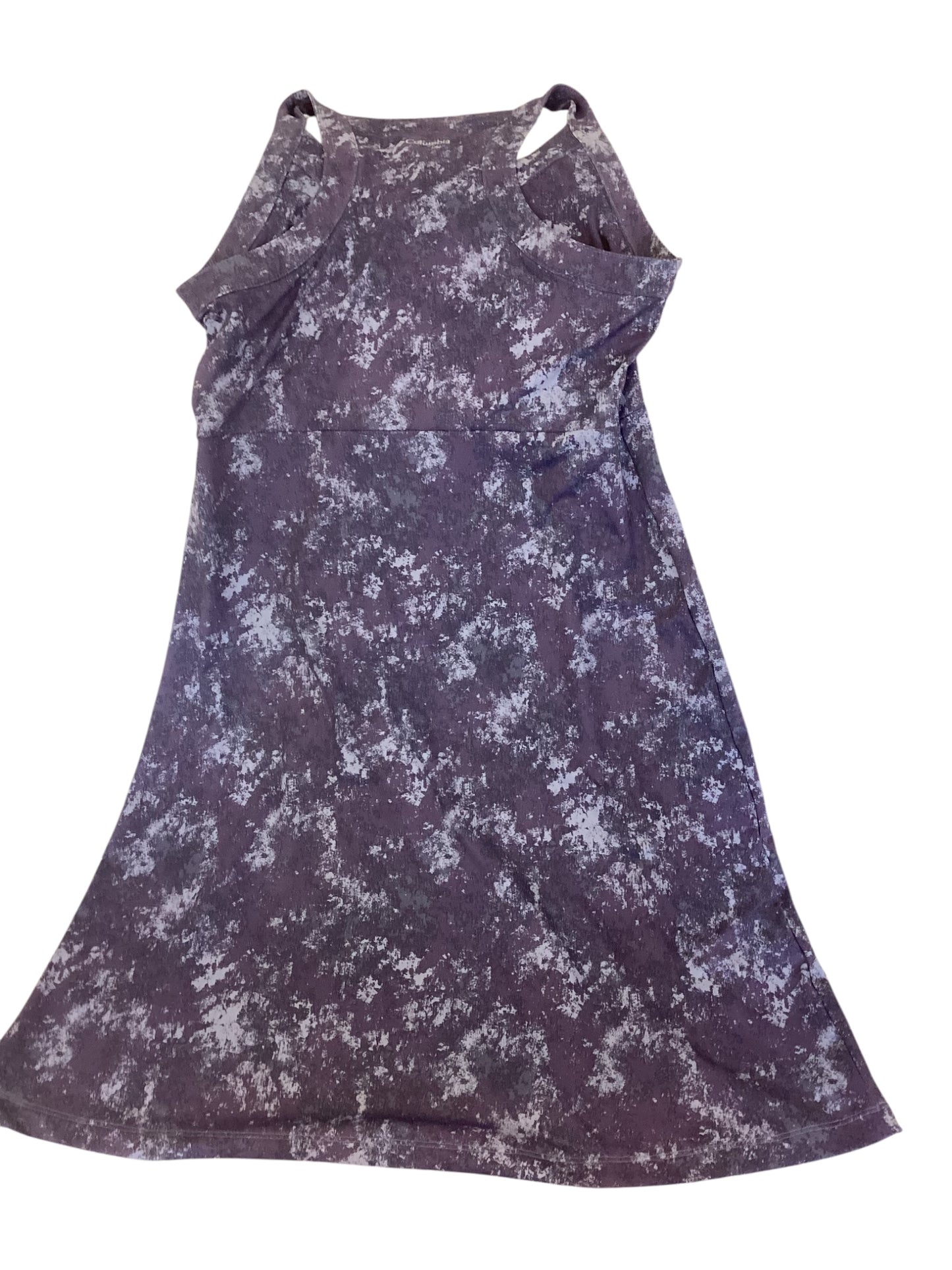 Women’s Columbia Racerback Tank Dress : Purple Stretch Outdoor Athletic Casual Dress Size Small