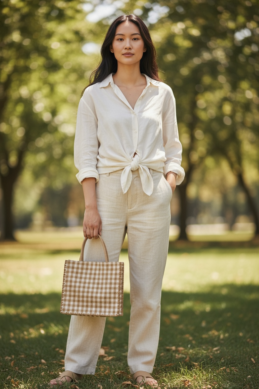 LSpace Jasper Bag Checkered Tote Bag