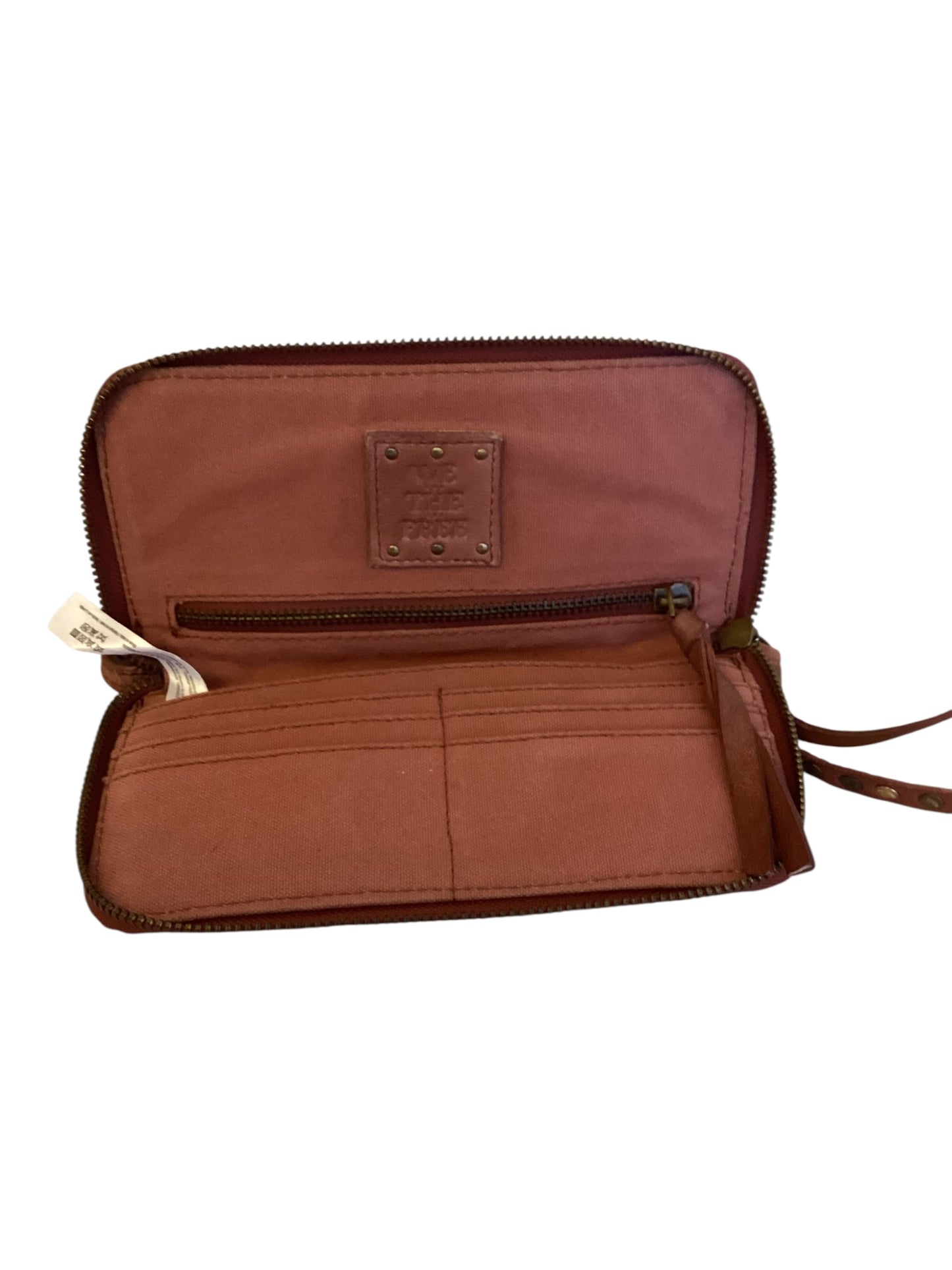 Free People Distressed Leather Wallet | Cognac Brown | Boho Vintage Style